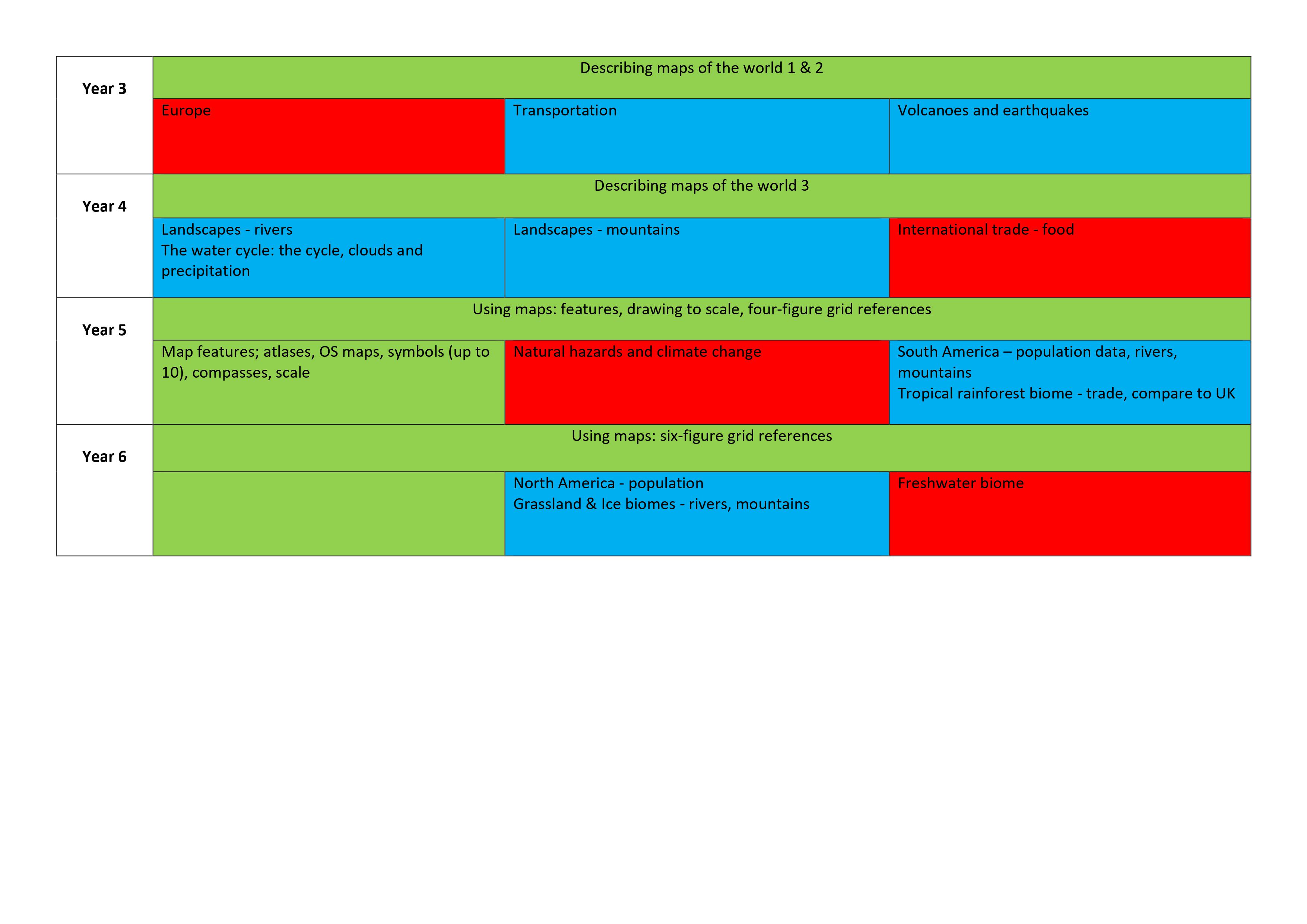 Geography curriculum St. Peter’s CE Primary School & Nursery